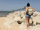 Geckobrands Print DrawstringBackpack 