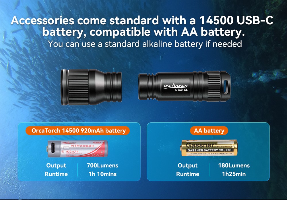OrcaTorch - D560 Laser Light