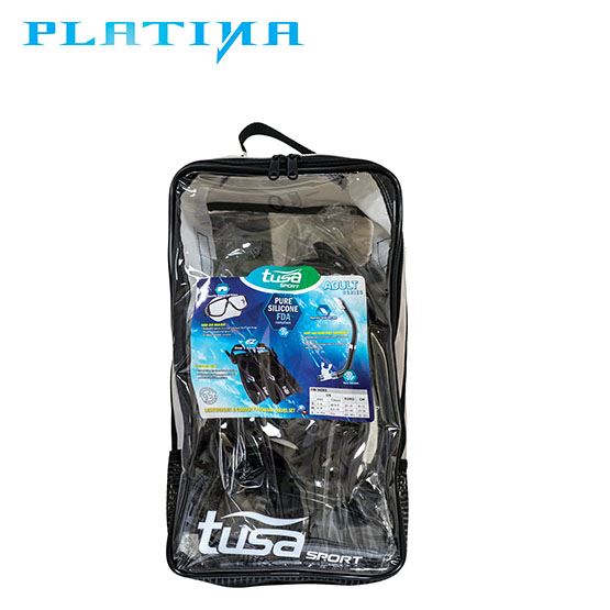 Tusa UP-0101 Mask, Snorkel, Fin SET