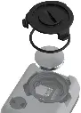 Cressi Battery Kit DIGI2 (CR2450+O RING+CAP)