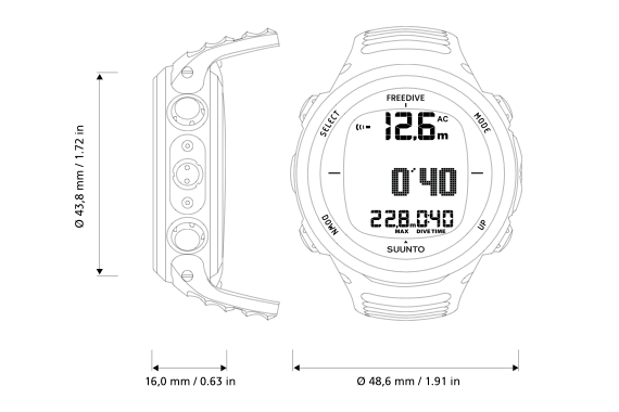 Suunto D4F Freediving Computer 