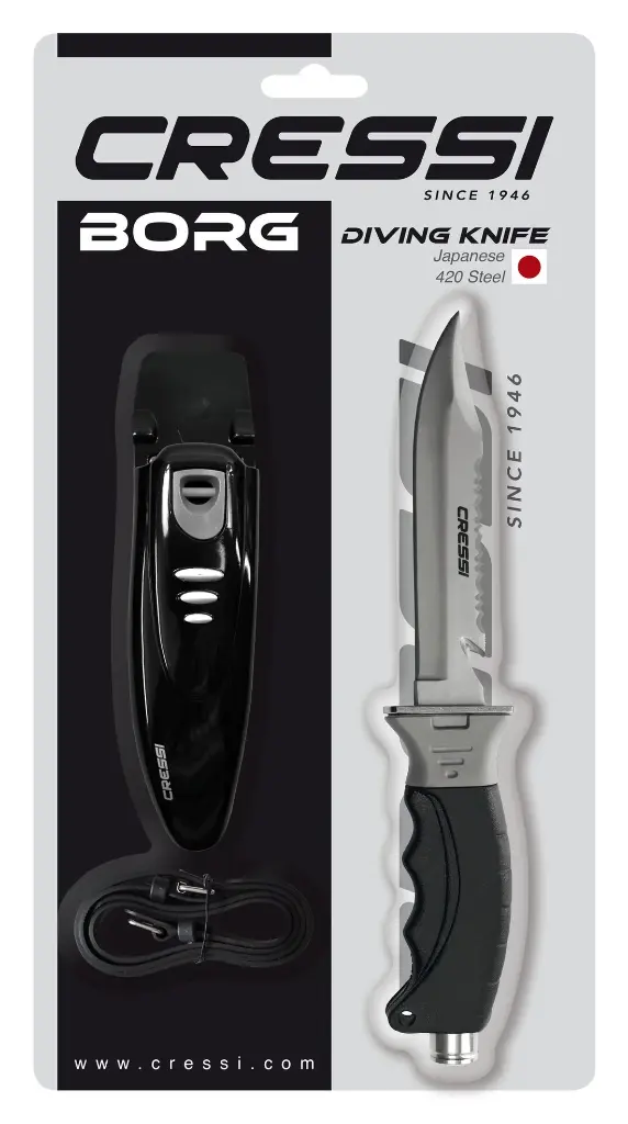 Cressi Borg Knife SS Pointed Tip