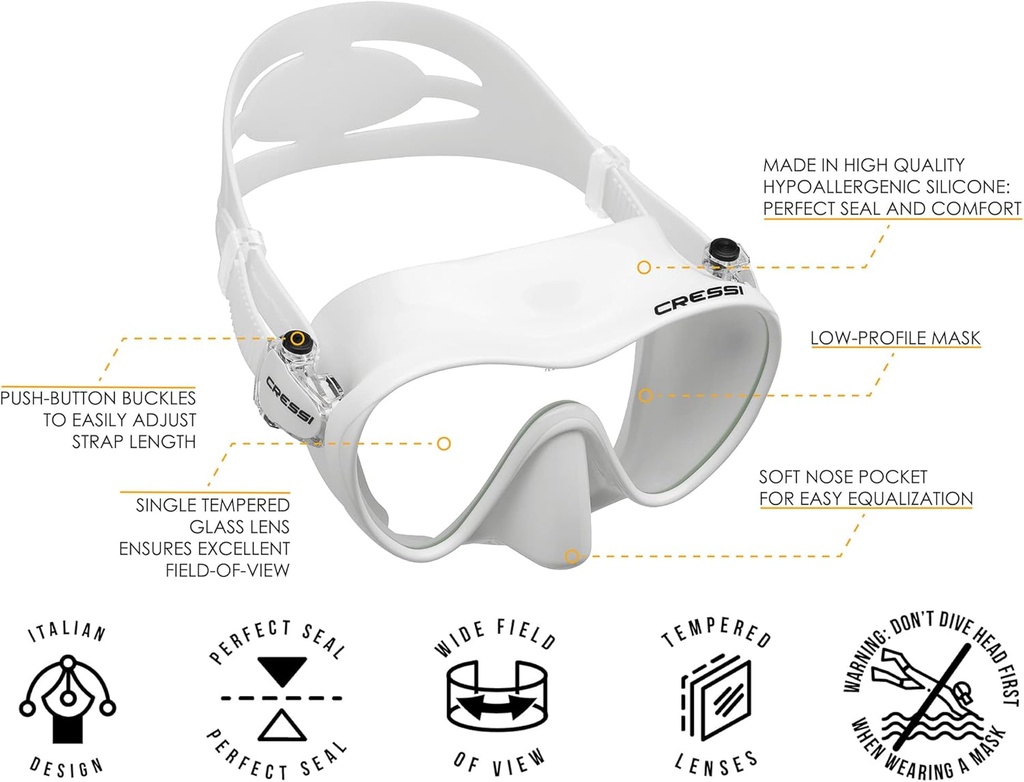 Cressi F1 Frameless Mask 