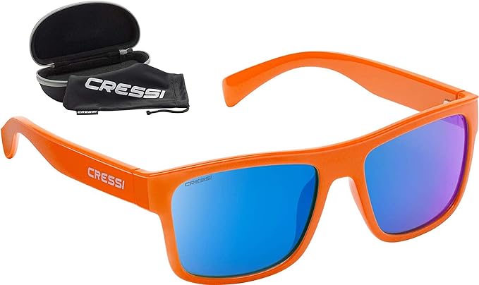 Cressi Spike Orange/Blue Mirrored Sunglasses
