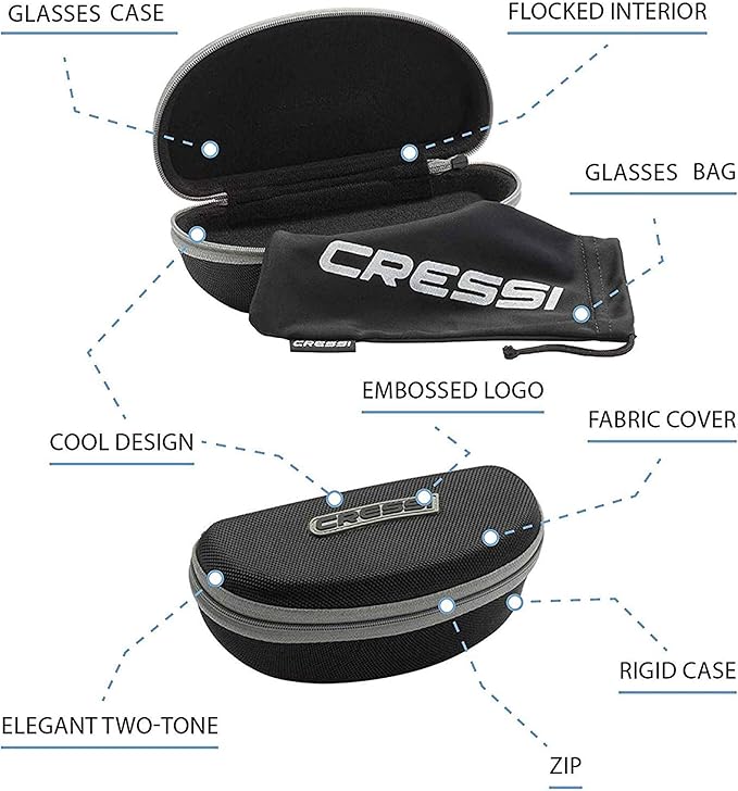 Cressi Spike Orange/Blue Mirrored Sunglasses