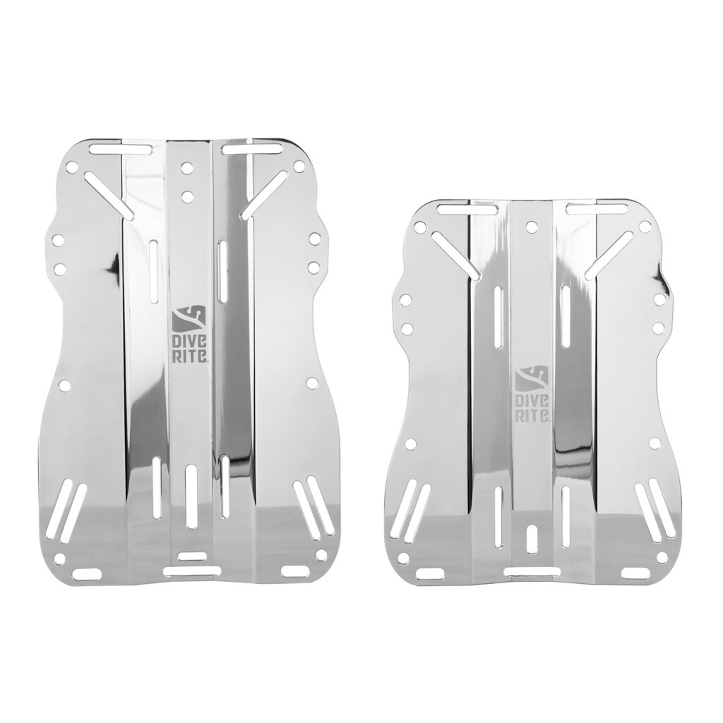 DiveRite Backplate Stainless Steel - Short
