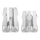 DiveRite Backplate Stainless Steel - Short